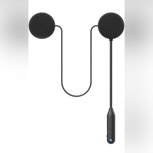 Black Wireless Helmet Headphones